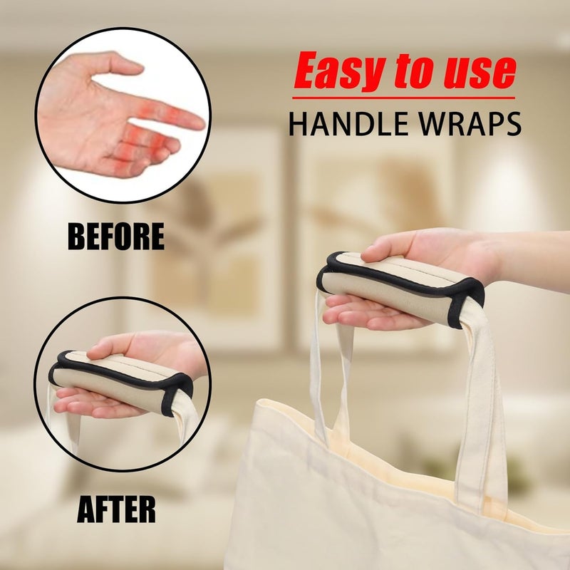 JAKOUE 2pcs Apricot Luggage Handle Wraps for Suitcase- Soft Suitcase Handle Covers for Travel Accessories（ Bright Color for Suitcase Tags Identifiers ） - Image 4